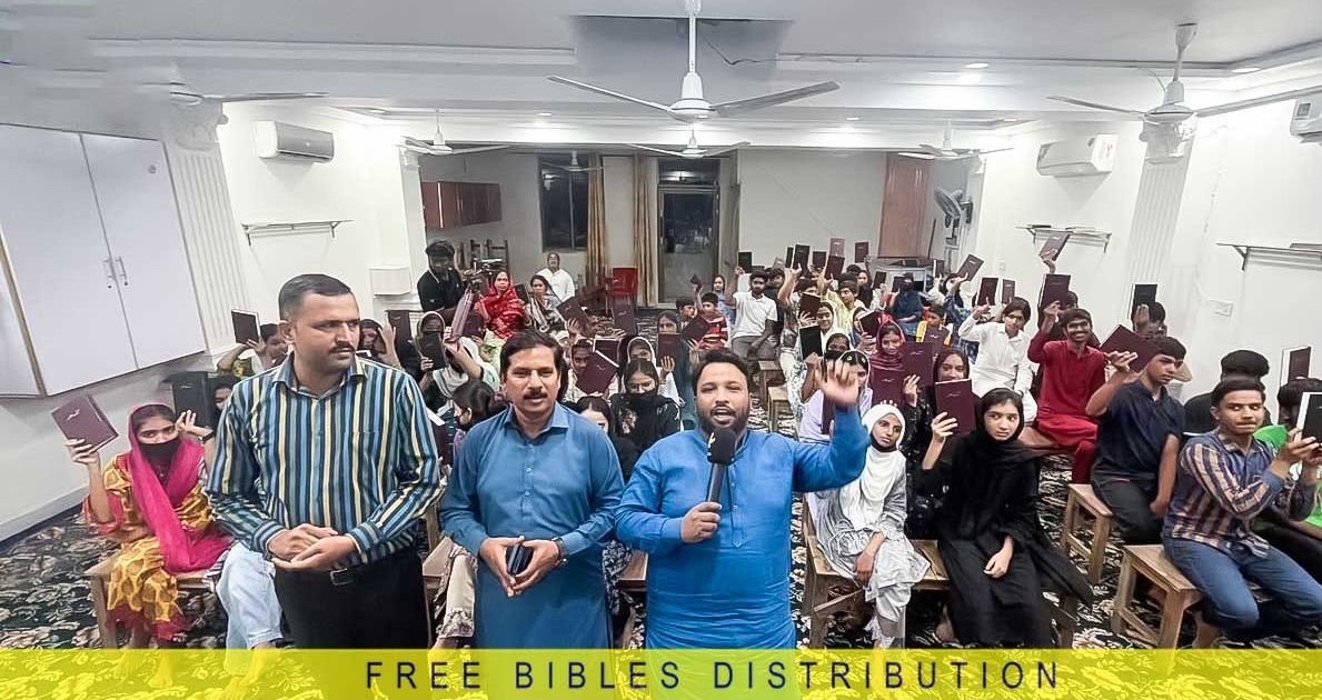Bible distribution activity